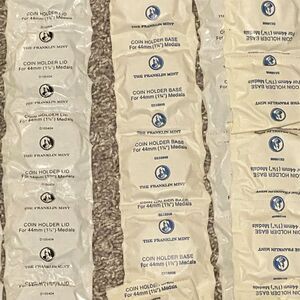 Franklin Mint 36mm & 44mm coin holders base & lid 10 sets of  each